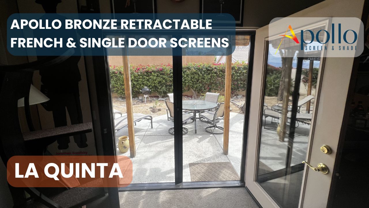 Apollo Bronze Retractable French & Single Door Screens-La Quinta, CA (1).jpg